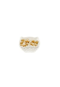 ALMINA® - Almina 6er Snackschalen-Set aus Porzellan Servierschale mit Muster - Weiß OneSize
