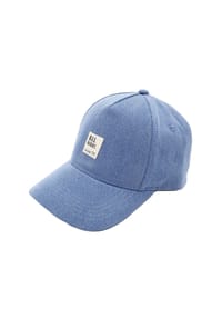 maximo® - KIDS-Cap, Jeans Klettverschluß - blue fog