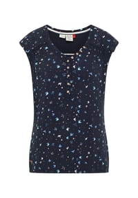 ragwear™ - T-Shirt SALTTY A Ärmelloses Shirt mit Allover-Print - dunkelblau