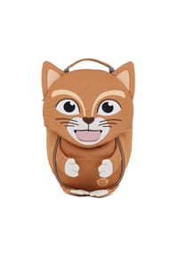 Affenzahn KLEINER FREUND - Kindergartenrucksack "Katze", Adressschild, für Kinder - BRAUN