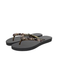 uzurii - Flip Flops Heart Bronze - army green