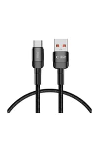 COFI - Tech-Protect UltraBoost Evo USB-C/USB-A-Kabel 100 W 5 A 0,5 - Schwarz 50 x 1 x 1 cm