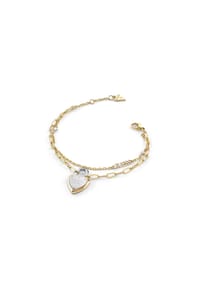 GUESS - ALL YOU NEED IS LOVE Damen Armband, Edelstahl - BICOLOR
