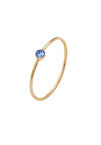 elli. - Ring Stacking Kristalle Grün 925 Silber - Blau