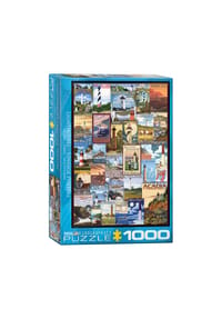 eurographics - Puzzle Leuchttürme, Werbeplakate, 1000 Teile, 68 x 48 cm - 