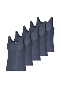 ESGE - Unterhemd / Tanktop 5er Pack - Feinripp Ringel - Marine