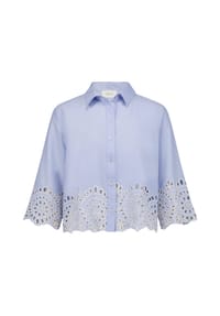 CARTOON - Hemdbluse, Lochstickerei, für Damen - 8005 BLUE HERON