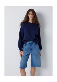 mavi - Sweatshirt, Rippbündchen, für Damen - 70236 COFFEE BEAN