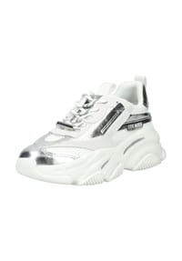 STEVE MADDEN - Lederimitat Sneaker - Weiß/Silber