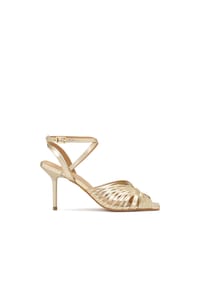 kazar - Goldene Sandalen mit feinen Riemchen - Gold