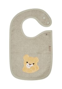 Sterntaler® - Lätzchen Löwe Leo, Druckknopf - 502  STEINGRAU