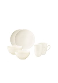 Seltmann Weiden Frühstücks-Set Savona Fine Diamond 6er Set creme - SAVONA - creme