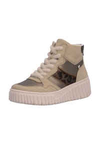 rieker - Lederimitat/Textil Sneaker - Beige
