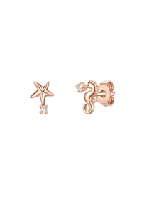 GLANZSTÜCKE MÜNCHEN - Damen Ohrringe aus 925/- Sterling Silber in Roségold mit Zirkonia - roségold