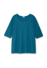 sheego - 3/4-Arm-Shirt - schwarz