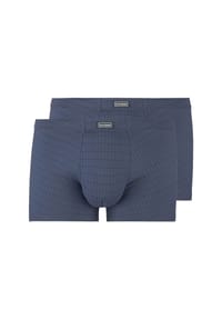 bruno banani - Retro Short / Pant 2er Pack Check Line 2.0 - Marine Karo
