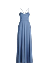 Vera Mont - Abendkleid mit Wasserfallausschnitt - Foggy Green