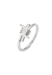 KUZZOÍ - Ring Big Spike Draht Design 925 Sterling Silber - Gold
