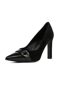 PETER KAISER - Veloursleder Pumps - Schwarz/Rosa