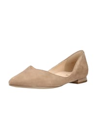 hōgl - Veloursleder Ballerinas - Taupe