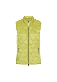 olsen - Weste mit Wellensteppung und Stehkragen - Wild Lime