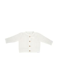 maximo® - GOTS BABY-Strickjacke,Struktur Knöpfe - misty blue