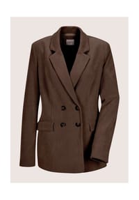 MADELEINE - Moderner Businessblazer mit Reverskragen - espresso