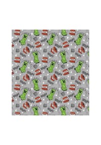 COFI - Minecraft Flanell Blanket 180x200 cm – Kuscheldecke für Kinderzimmer - 
