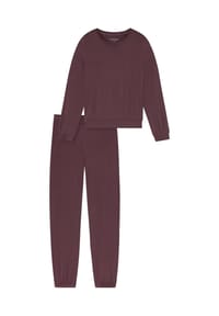 SCHIESSER - Loungeanzug Casual Feel - beige-mel.
