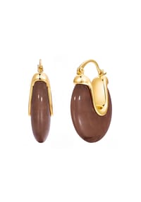 YOKOAMii - Creolen gelbgold - gelbgold