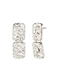 elli. - Ohrringe Ohrstecker Rechteck 925 Sterling Silber - Gold