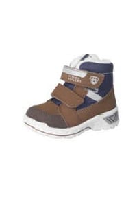 PEPINO® - Lederimitat Stiefel - Braun/Blau