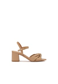 Kazar - Beigefarbene Sandalen mit geknotetem Riemen - Beige
