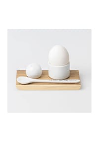 räder - Eierbecher-Set "Ein Herz und eine Seele" - WEISS