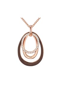 Luluandjane - Damen Kette aus Metall-Legierung in Roségold mit verziert mit Kristallen von Swarovski® - roségold