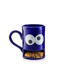DONKEY - Keks-Becher, Mug-Monster mit Keksfach, Blau, 250 ml - Blau