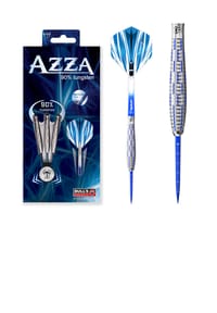 BULL'S® - Steeldarts Azza Dartpfeile 90% Tungsten Darts-Set Profi - blue white