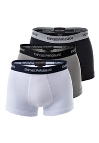 EMPORIO ARMANI - Unterwäsche 3er Pack Trunk Unterhosen Herrenshorts - grau