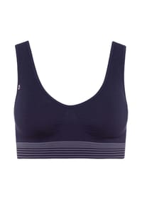 BeeDees® - Damen Bustier Comfee Crop Top mit herausnehmbaren Cups - aubergine