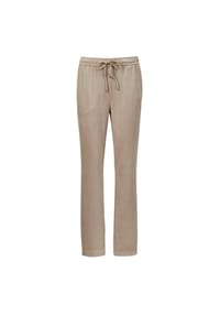 GOLDNER - Kurzgröße:  Freizeithose SARA, Veloursleder-Optik - camel