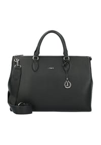 L.CREDI Ella - Henkeltasche "Ella", Kunstleder, uni, für Damen - schwarz