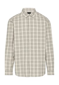 QS - Freizeithemd, Langarm, Kent-Kragen, für Herren - 90N0 GREY/BLACK