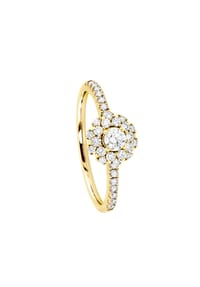 MONCARA - Damen Ring, 585er Gold, 35 Brillanten zus. ca. 0,35 Karat - Gelbgold
