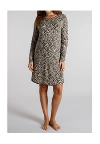 TOM TAILOR - Sleepshirt, knielang, für Damen - 525 BRAUN-MITTE-AL