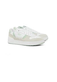 LACOSTE - Sneaker, Leder, für Damen - 82 WHT/GRN WEISS