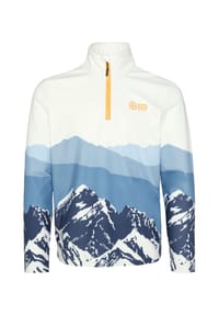 CHIEMSEE - Fleecepullover mit Berglandschaft Print - 13-0905 Birch