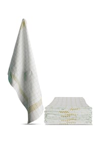 normani® - 10 Stück Geschirrtücher Classic - Weiß/Blau