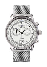 ZEPPELIN 100 JAHRE ZEPPELIN - Herren Chronograph "7690-M1" - SILBER