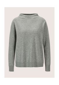 MADELEINE - Eleganter Strickpullover mit Stehkragen - caramel
