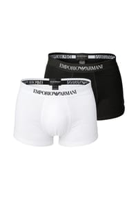 EMPORIO ARMANI - Herren Trunks, 2er Pack - SOFT TOUCH BAMBOO VISCOSE, Stretch Viskose - Schwarz